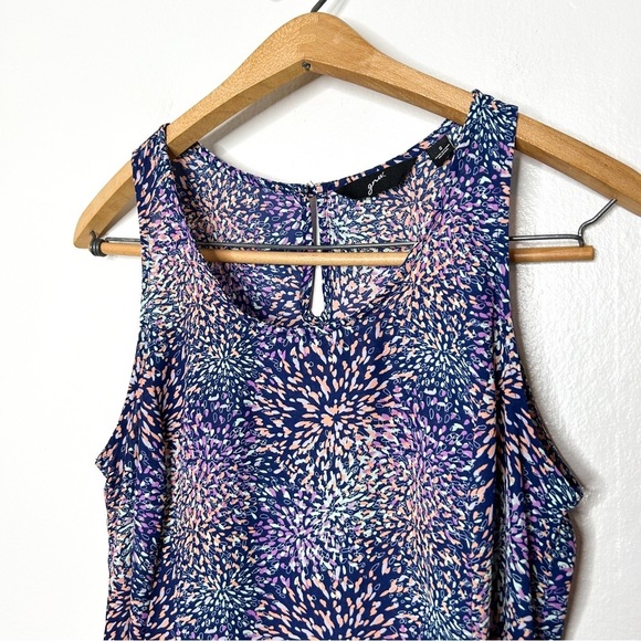 GNW Colorful Abstract Print Lightweight Sleeveless Blouse Small S - Picture 3 of 9